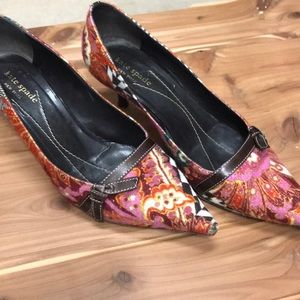 Size 7.5 Kate Spade Kitten Heeled Pumps